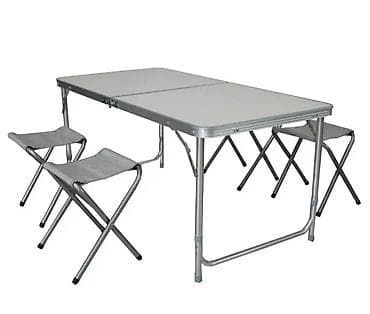 Prenosivi kamp set – sklopivi sto sa 4 stolice - Set sadrži: 1