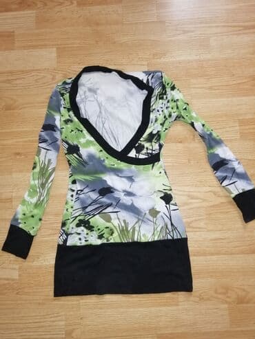 krem pantalone i bela kosulja: Tunika uni s,m,lxl — 1