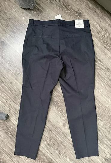 lanene pantalone cena: H&M nove sa etiketom, teget pantalone, veličine 46 — 3
