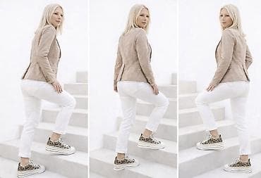 Skafanderi: Ženska bež jakna – lagani prolazni model - Materijal: tanji, glatki — 5