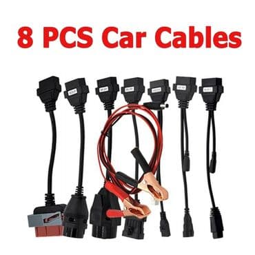 set za izvlacenje limarije: OBD2 kompletan set 8 auto kablova WOW CDP TNESF DELPHI ORPDC Auto — 1