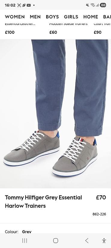 brug pantalone: Tommy Hilfiger muške platnene patike – model HARRY 2D - Veličina: EU — 6