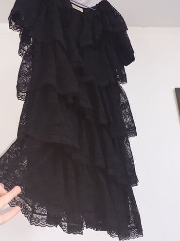 balasevic haljine svecane: L, color - Black, Evening, Short sleeves — 3
