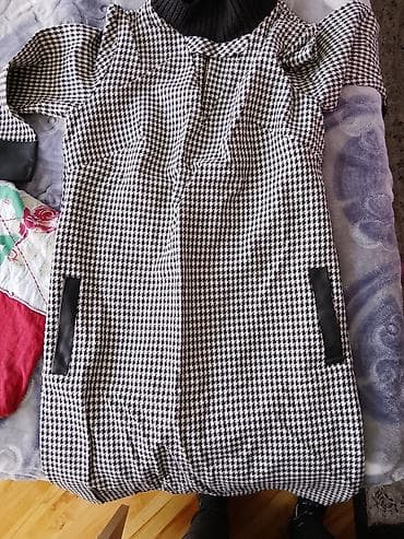 abc patike: Ženske haljine sa karo (houndstooth) šarom i visokim rebrastim — 5