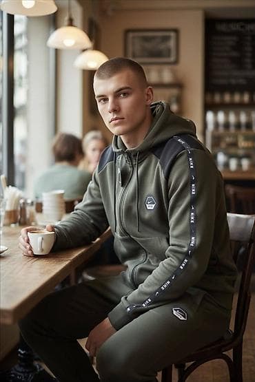 Suits: Men's Sweatsuit Nike, color - Black — 6