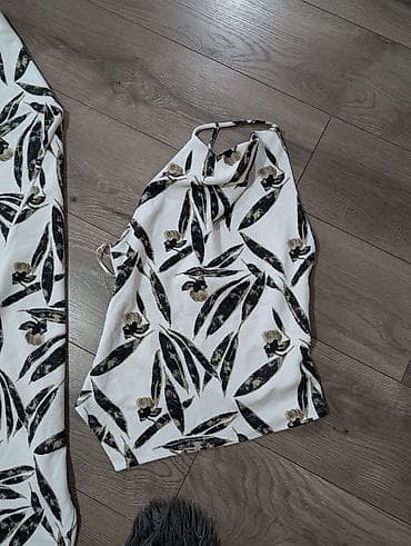 jordan kompleti: Komplet pantalone + top bez rukava, sa printom tropskih listova i — 2