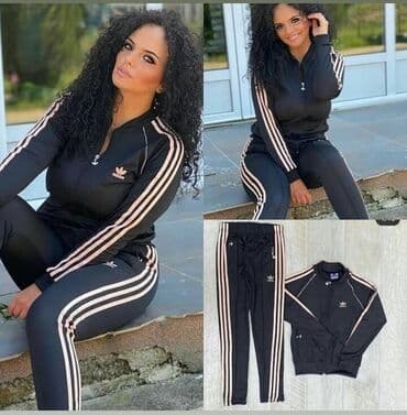 ženske pidžame c a: Adidas ženska trenerka

Novo
Mokra likra
Veličine s m l xl 2xl — 1