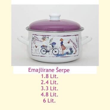 serpe od 30 litara: Emajlirana Šerpa sa Poklopcem u 5 dimenzija M Veoma kvalitetne šerpe — 3