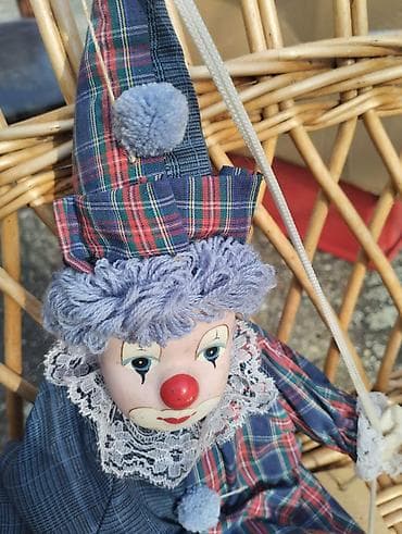patike za bebe nike: Dekorativna lutka – klovn na ljuljašci - Ručno rađena dekorativna — 2