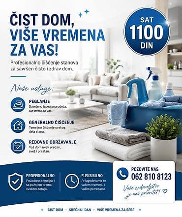 cuvanje dece loznica: Profesionalno čišćenje stanova – savršeno čist i zdrav dom Usluge: - — 1