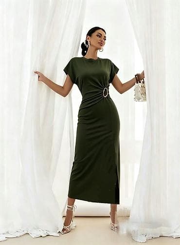 boss haljine: ✅Elegantna midi haljina sa prsten detaljem
✅1950
Din — 6