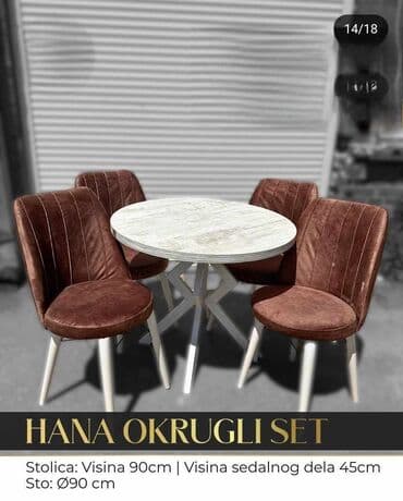 trpezarijski sto za 8 osoba dimenzije: 05. Set
270e — 8