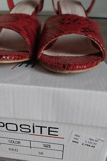 sandale anatomske: Crvene sandale 38 — 5