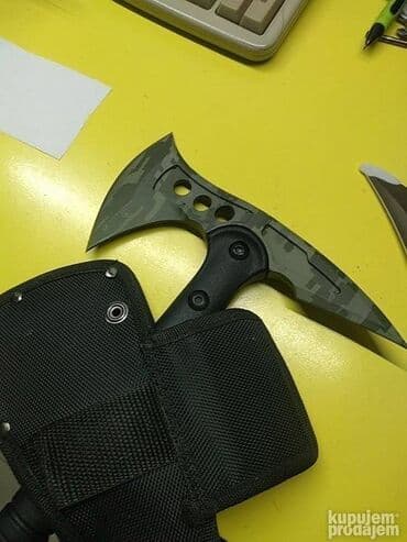 Čekići: Maskirna Sekira Sog NOVA Tomahawk Sekira za Kampere, Lovce, Ribolovce — 3