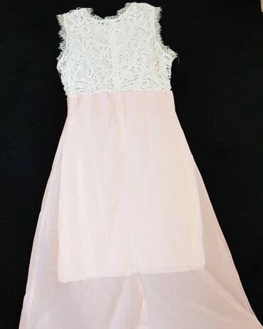 dugacke haljine svecane: L (EU 40), color - White, Evening, Other sleeves — 1