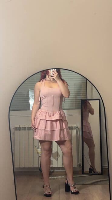 aplikator za sociva: Zara M (EU 38), color - Pink, Cocktail, With the straps — 3