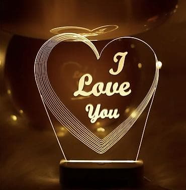 led neonke 120cm cena: LED dekorativna lampa „I Love You” – srcoliki akrilni panel sa — 2