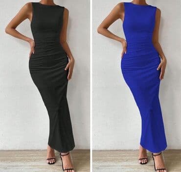 kaftan haljine: 2XS, bоја - Crna, Koktel, klub, Drugi tip rukava — 1