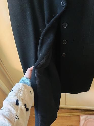 afrodita haljine: Dugački crni kaput – Afrodita Mode Collection (AMC) - Klasičan kroj — 2