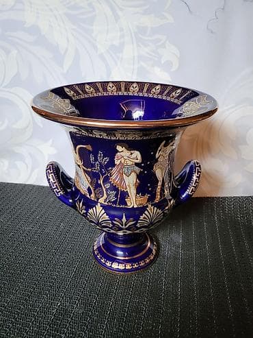 Other Home Decor: Cup,vaza 1960g+ nov grcki,porcelanski,rucno oslikan 24 kar.zlatom — 3