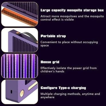 gvožđe zamka: Cena 2300dinara Led Lampa protiv komaraca Nova lampa za ubijanje — 5