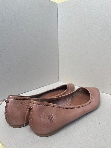 Kožne baletanke – braon/ prljavo roze - Materijal: prirodna koža — 3