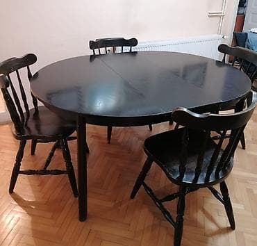 simpo garniture cene: Na prodaju trpezarijski sto okrugli na razvlacenje (dva nastavka za — 2