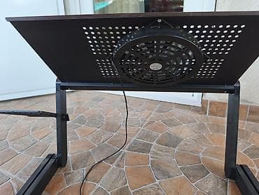 medicinski jastuk za sjedenje: Prilagodljivi sto/štand za laptop sa hlađenjem - Ergonomičan sklopivi — 5