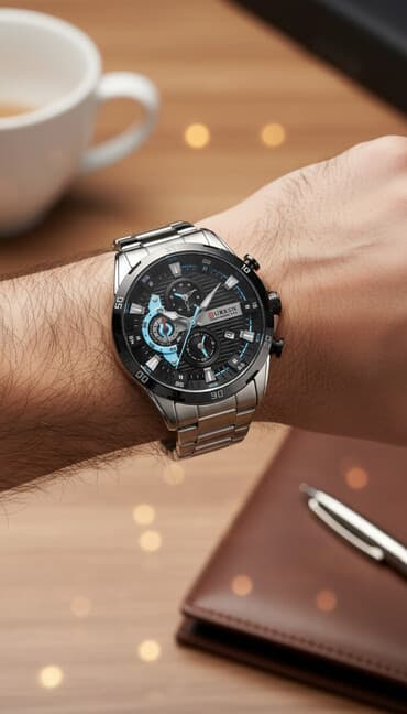 novcanik sa snalom: Klasični sat, Curren, Muški — 1