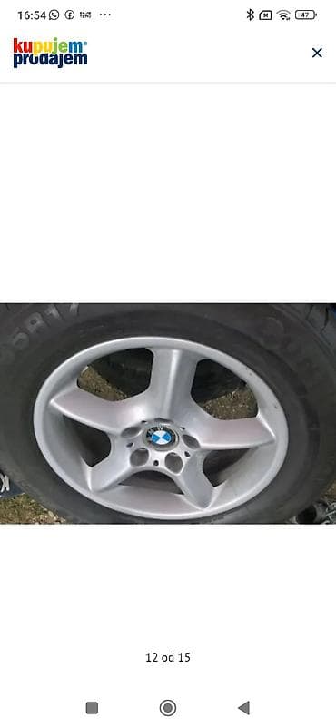 14 gume: BMW alu felne 17” - Originalne BMW aluminijumske felne, 5 krakova - — 4