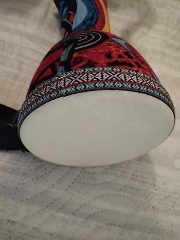 Art & Collectibles: Tarabuka sa slika novo. Djembe bubanj – lagani putni model sa kaišem — 5