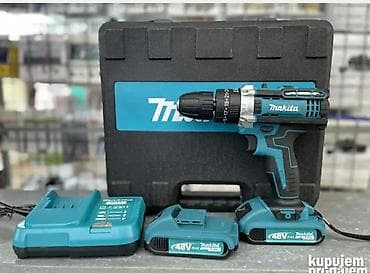 Sečice: Akumulatorska bušilica/odvijač Makita set Opis: - Bežična — 1
