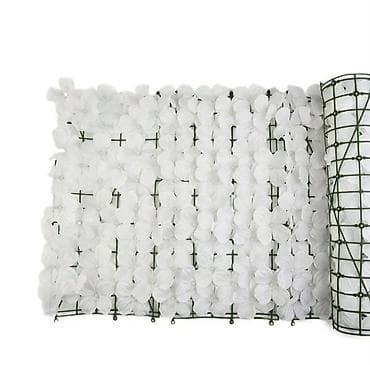 roze fotelje: 🌸 Dekorativna ograda od veštačkog cveća 3x1m 🌸 Ulepšajte svoju terasu — 6