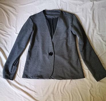 Women's Sweatshirts: Sivi ženski sako L Stanje odlično. Nema postavu. Naznačena veličina — 2