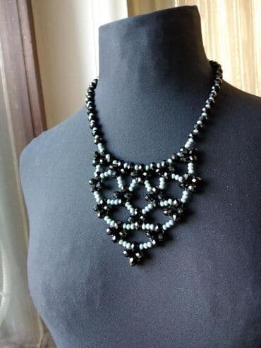handmade torbe: Pearl necklace, Handmade, Material: Crystal — 6