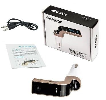 Auto delovi, gume i tjuning: CARG 7 bluetooth handsfree+punjac+fm transmiter 12v-24v Sve u jednom — 1
