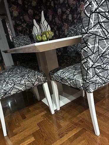 Trpezarijski set – sto sa 6 stolica - Moderan pravougaoni sto sa