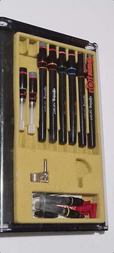 cepac za drva na benzin: • Dva pakovanja rOtring rapitografa i jedno pakovanje rOtring šestra — 5