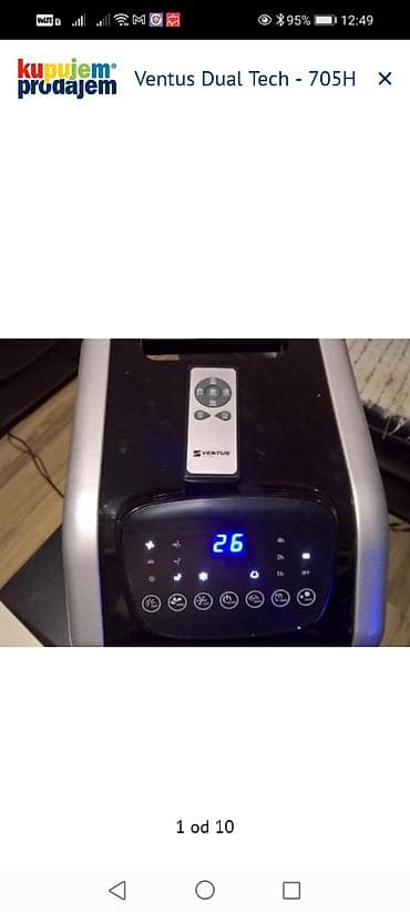 Ventus Dual Tech – 705H mobilni klima/hladnjak vazduha - Višenamenski