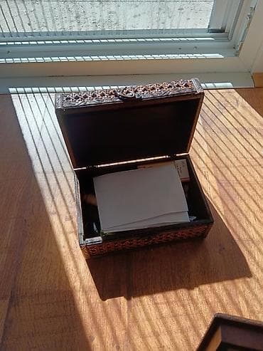 petrolej za fenjer: Ručno rezbarene drvene kutije za nakit/sitnice - Materijal: puno drvo — 6