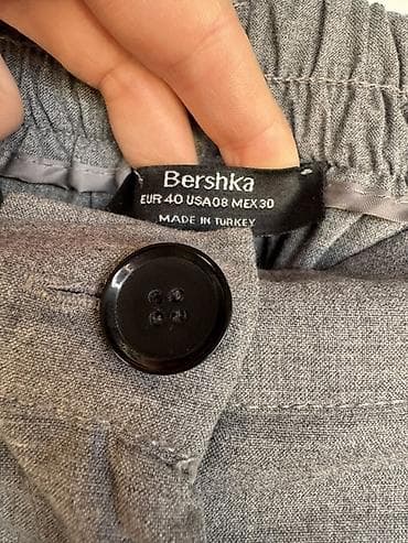 pantalone s: Pantalone, Bershka, bоја - Siva — 3