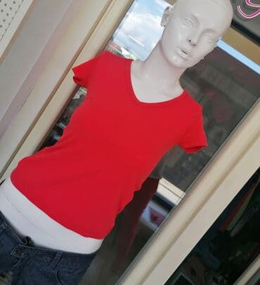 h: S (EU 36), Cotton, color - Red — 1