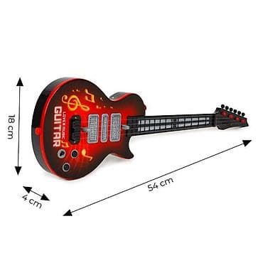 elektricni motori za decu: Električna gitara za decu sa melodijama – crvena Šifra proizvoda — 4