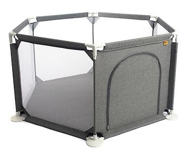 Nameštaj: BBO ogradica za igru FunZone – Grey (OB-511GREY-80) - Šestostrana — 2