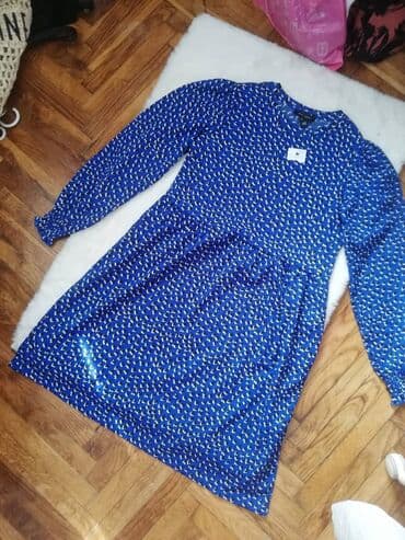 lidl haljine 2024: New Look S (EU 36), color - Blue, Long sleeves — 2