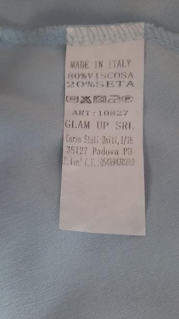 crvena satenska kosulja: S (EU 36), Maksi, bоја - Svetloplava — 8