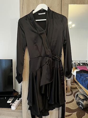 Haljine: Valentino haljina od svile – crna - Model: elegantna wrap/suknja na — 5