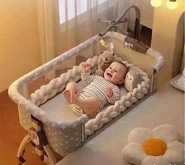 auto na akumulator za decu: Prenosivi krevetac/kolijevka za bebe sa bočnim otvaranjem - — 2