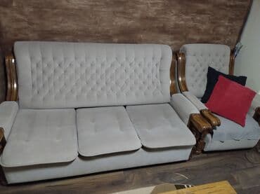 forma ideale namestaj sa greskom cene: Polovan Simpov nameštaj. Trosed i dve fotelje — 3