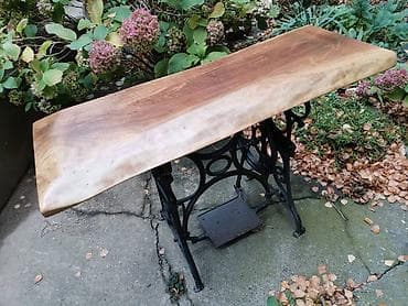 starinski stolovi: Sto retro unikat orah visina stola 79 cm debljina daske 4 cm — 5